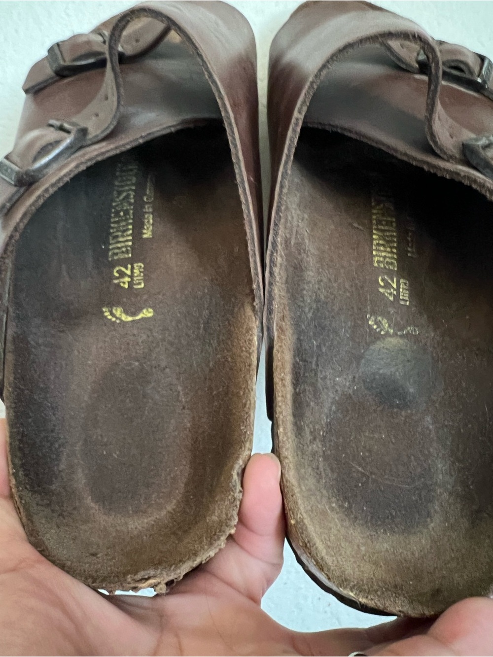 Birkenstock Unisex Zurich Oiled Leather Habana Sandals Size 42 L11-11.5 M 9-9.5 - Picture 11 of 14